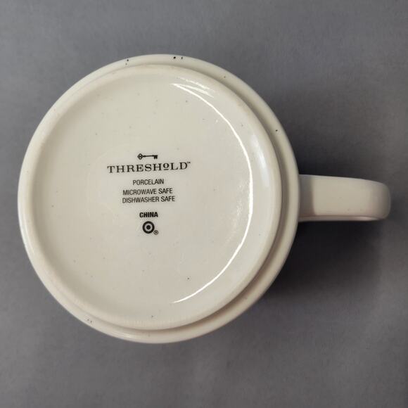 Threshold Im Not Asleep Im Doing Yoga Mug 16 fl oz Coffee Cup Speckled 3.25" T - Picture 7 of 12